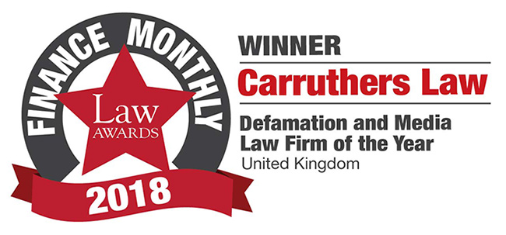 Carruthers Law Defamation Solicitors, Professional